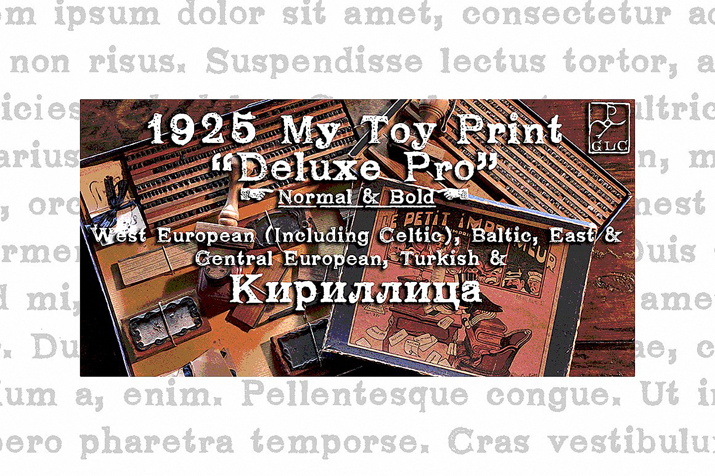 Пример шрифта 1925 My Toy Print Deluxe Pro #1