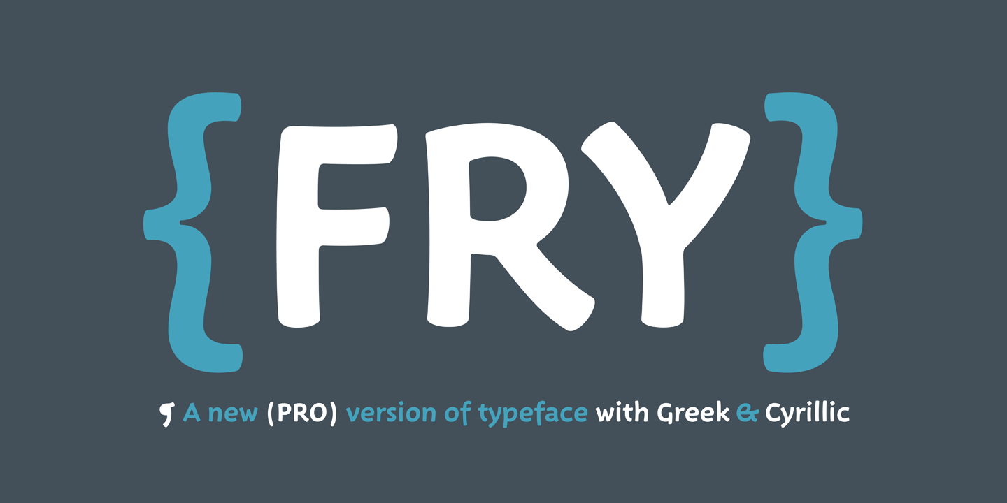 Пример шрифта Fry Pro #5
