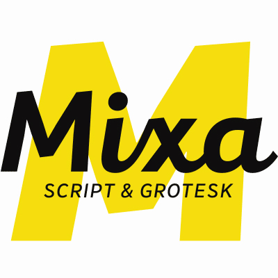 Пример шрифта Mixa #5