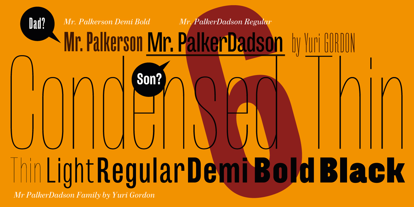 Пример шрифта Mr Palker Dadson #2