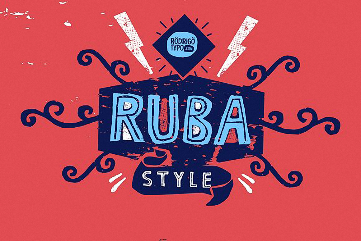 Пример шрифта RUBA Style #1