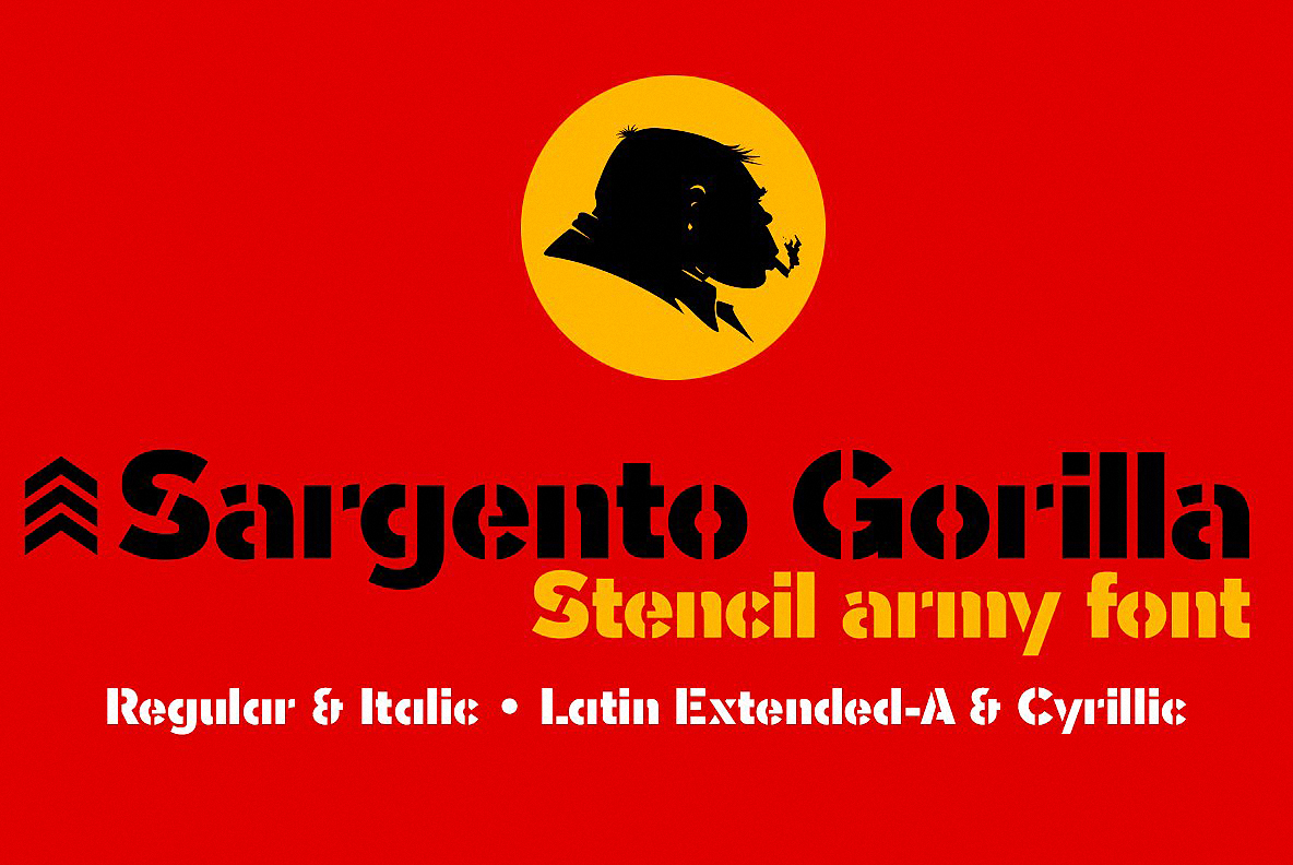 Пример шрифта Sargento Gorila #1