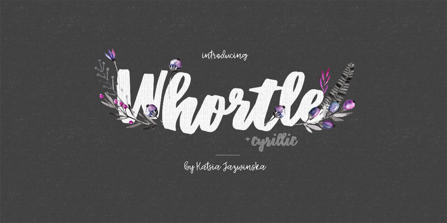 Пример шрифта Whortle #1