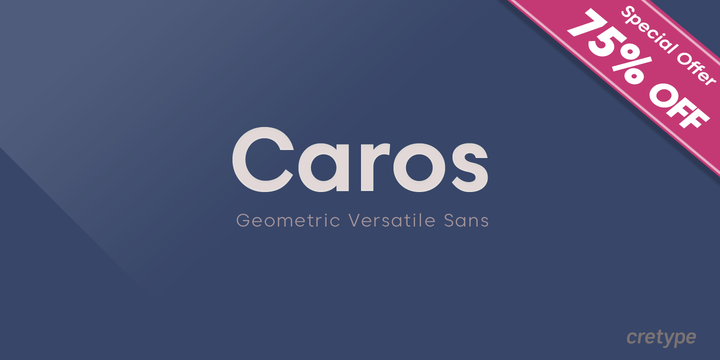 Пример шрифта Caros Soft #1