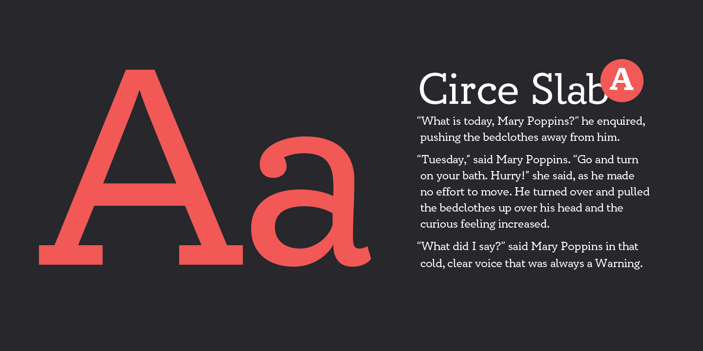 Пример шрифта Circe Slab #2