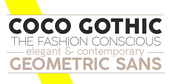 Пример шрифта Coco Gothic #2
