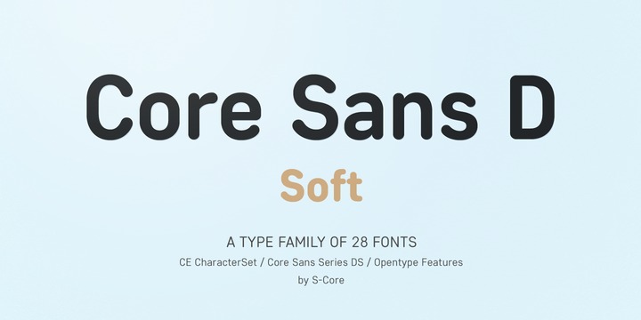Пример шрифта Core Sans DS #1