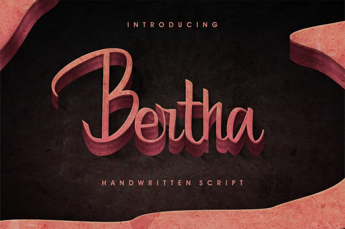 Пример шрифта Bertha #1