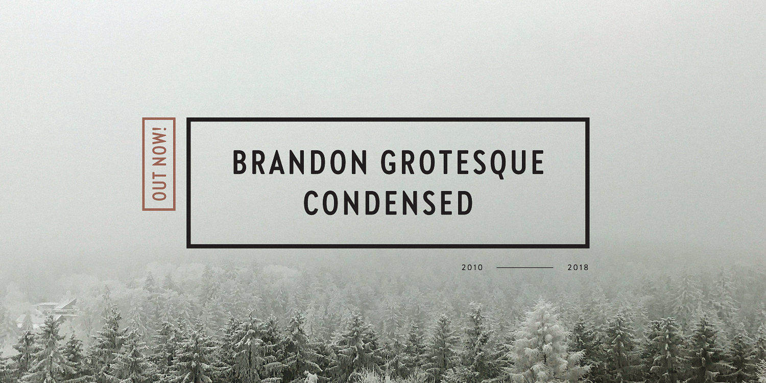 Пример шрифта Brandon Grotesque Condensed #2