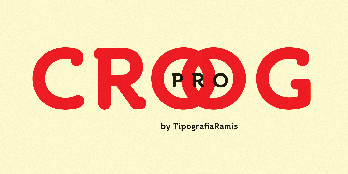 Пример шрифта Croog Pro #1