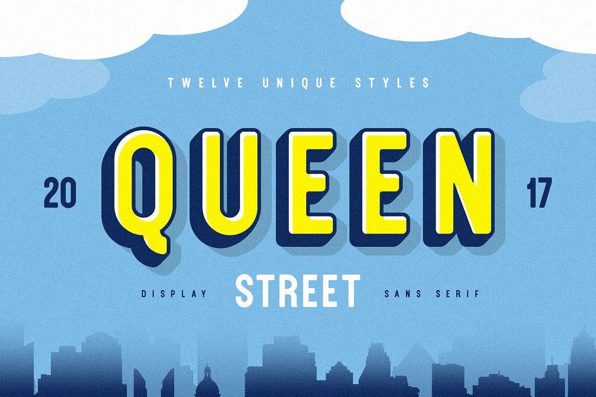 Пример шрифта Queen Street #1