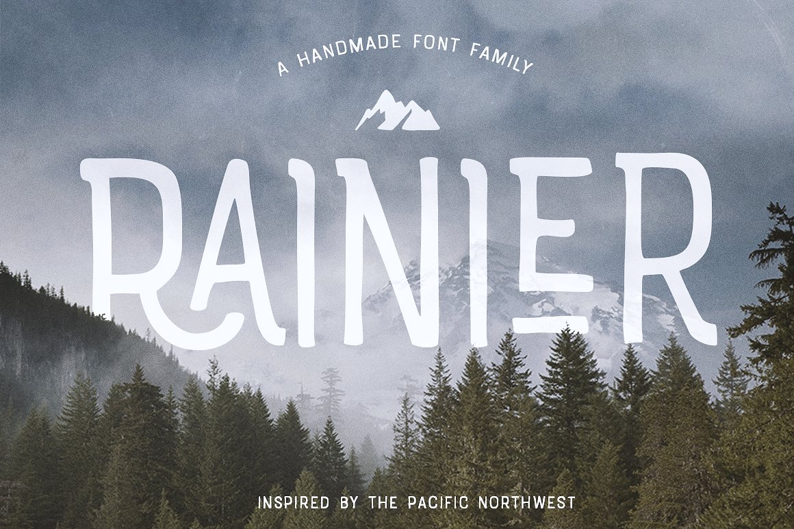 Пример шрифта Rainier #1