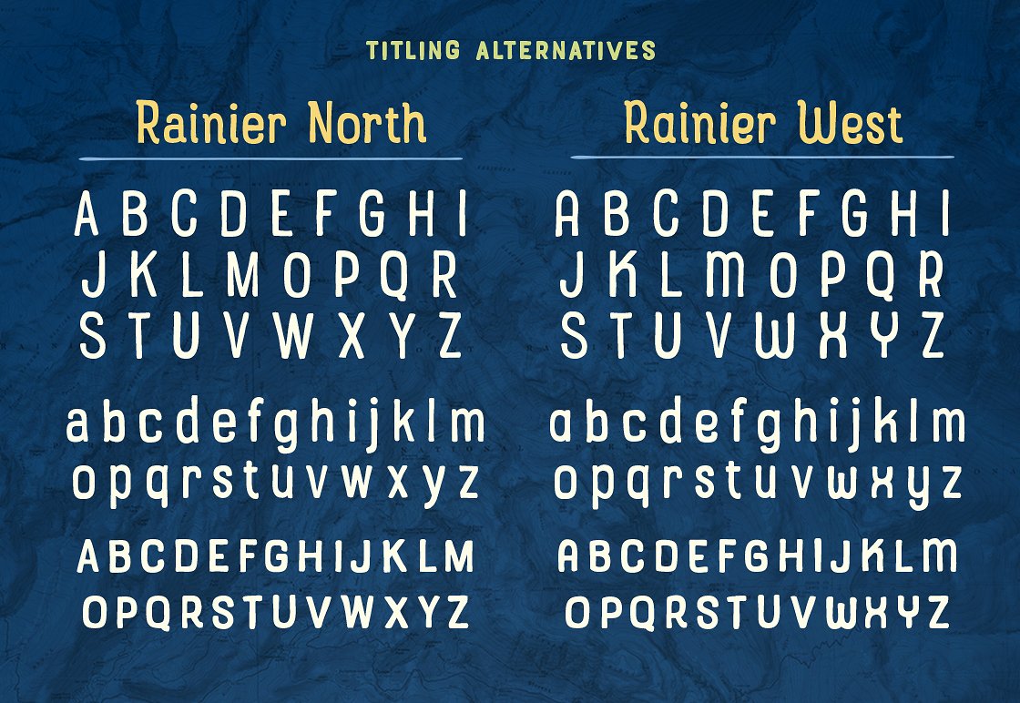 Пример шрифта Rainier #6