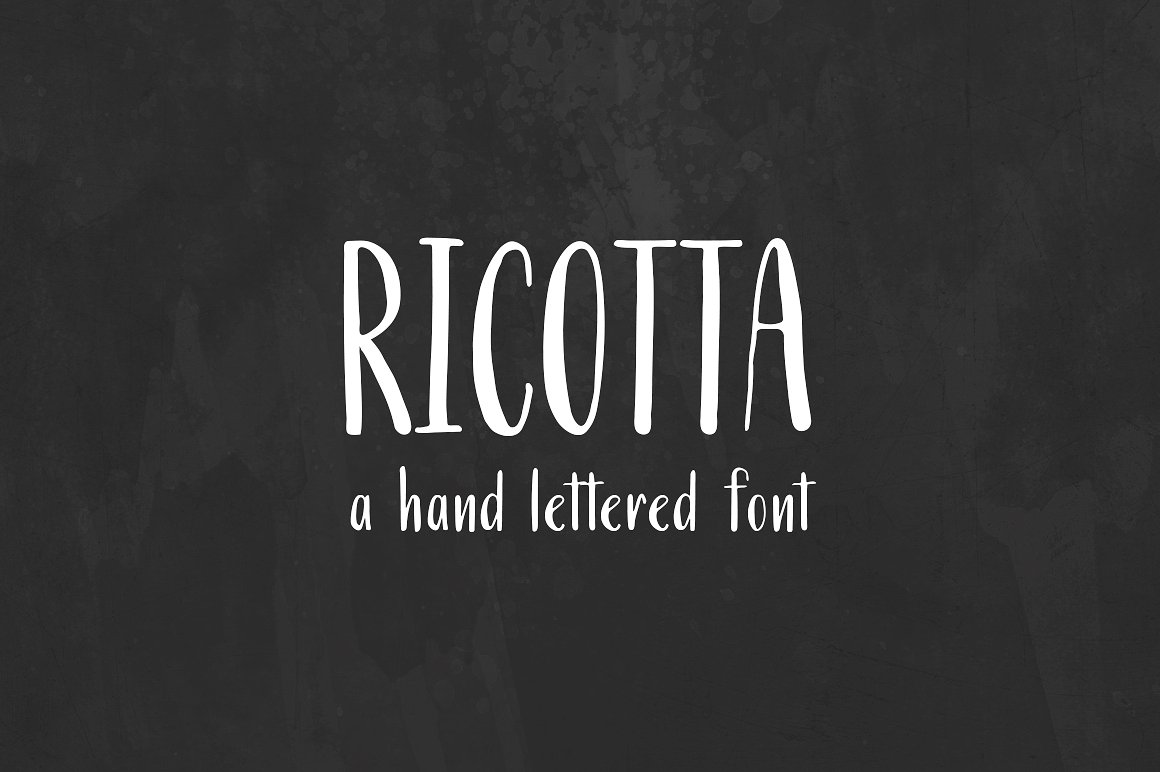 Пример шрифта Ricotta #1