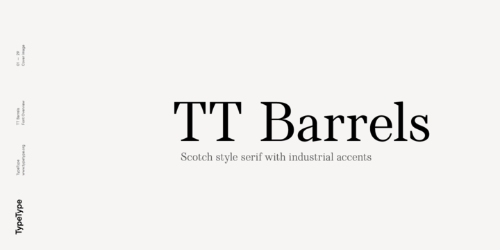 Пример шрифта TT Barrels #1