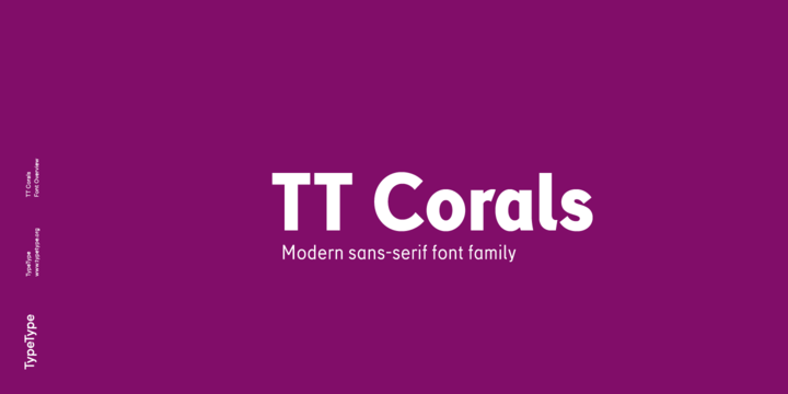 Пример шрифта TT Corals #1