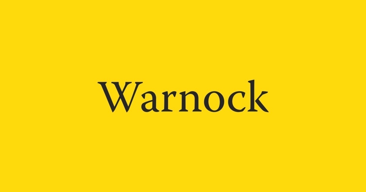 Пример шрифта Warnock Pro #1