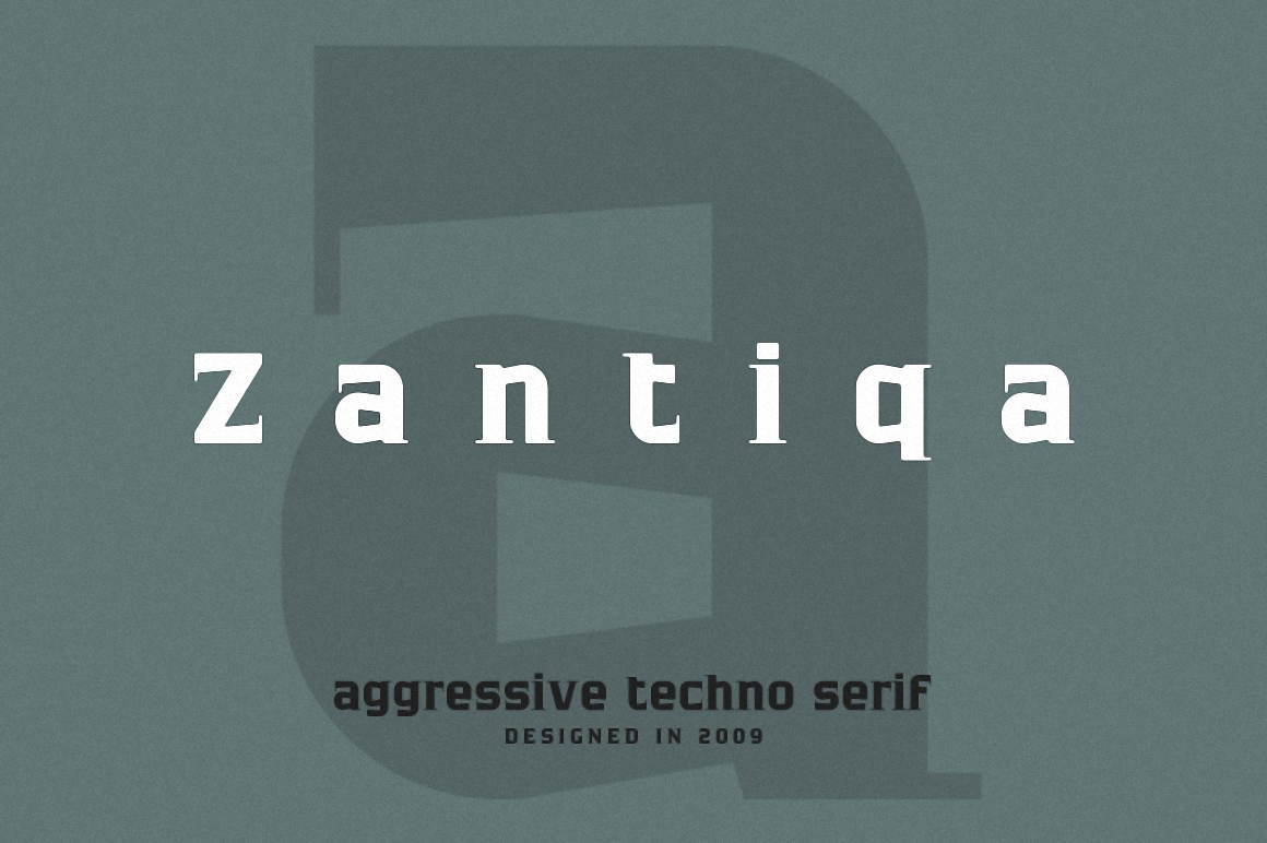 Пример шрифта Zantiqa 4F #1