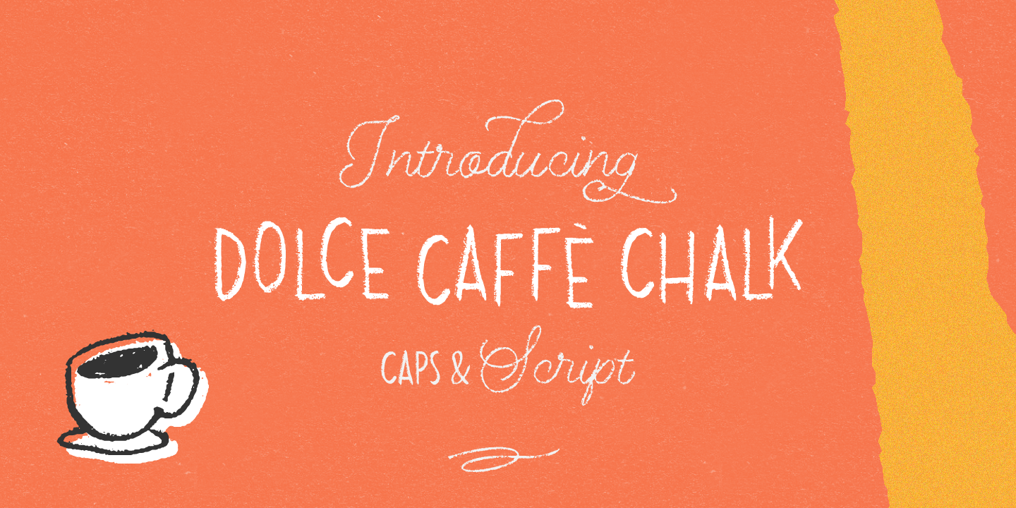 Пример шрифта Dolce Caffe Chalk #1