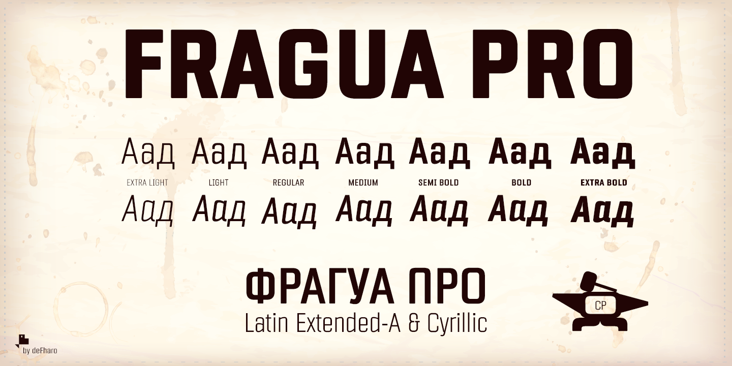 Пример шрифта Fragua Pro #6