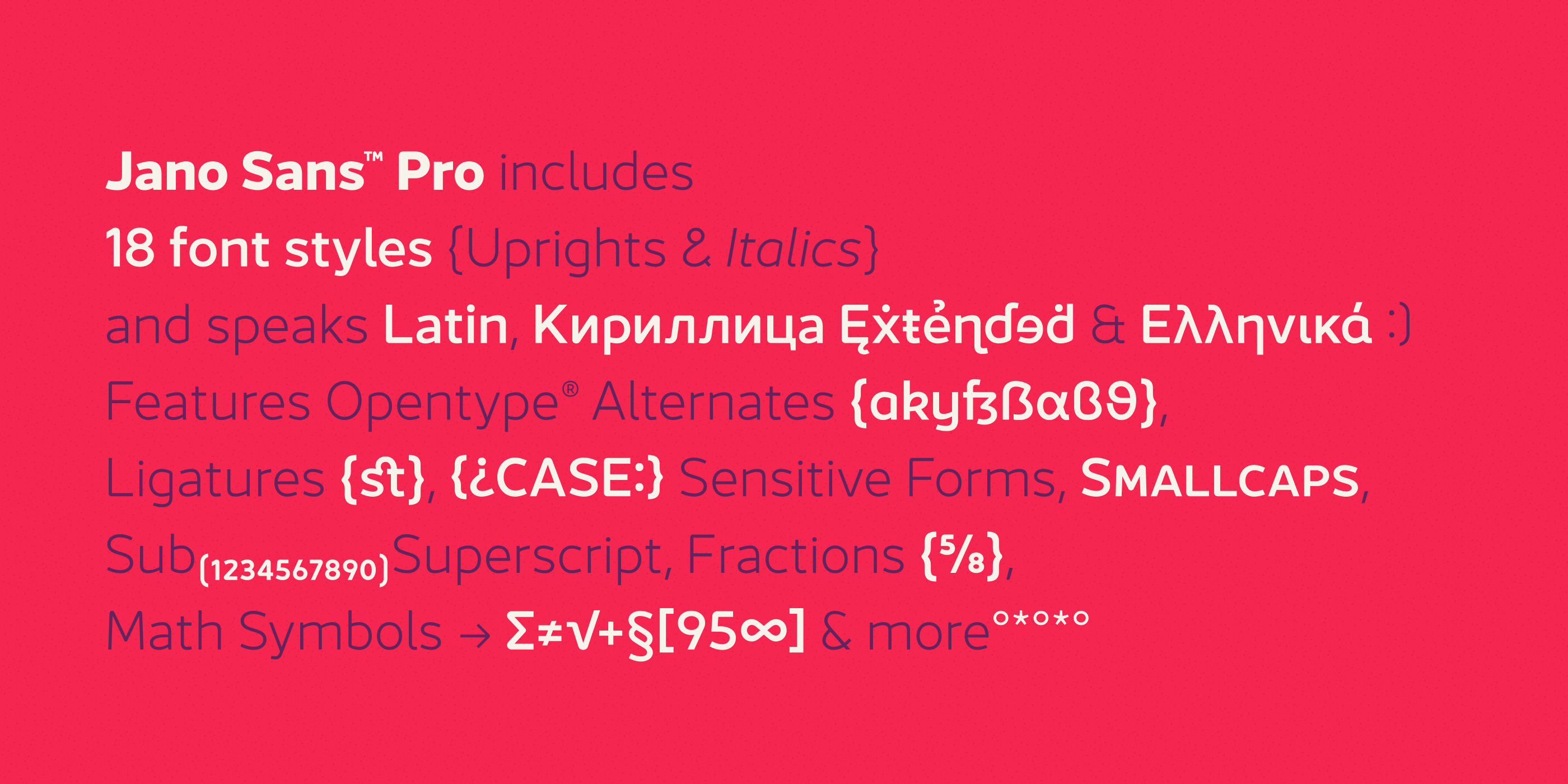 Пример шрифта Jano Sans Pro #7