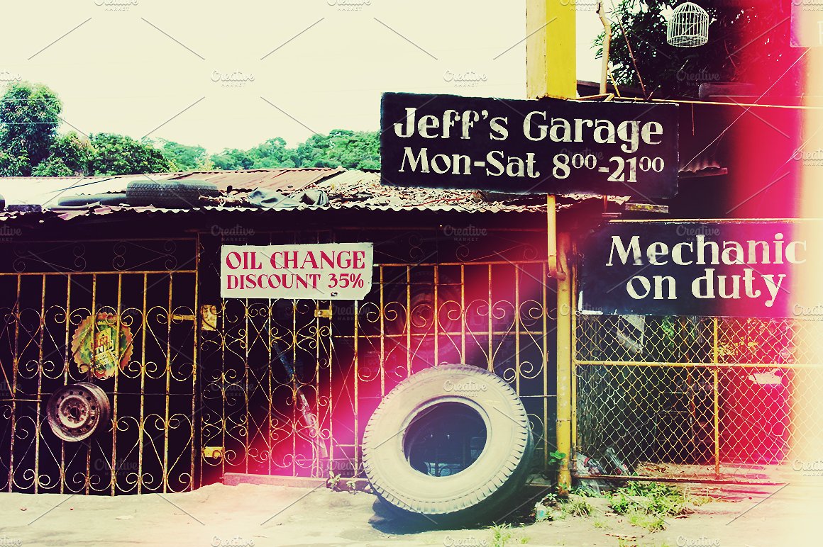 Пример шрифта Jeff’s Garage #4