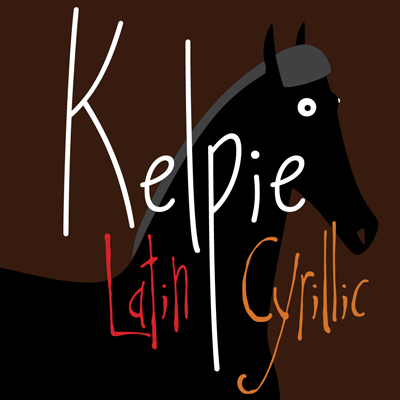 Пример шрифта Kelpie #1