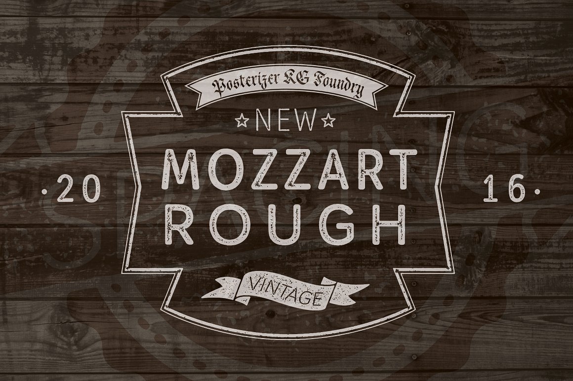 Пример шрифта Mozzart Rough #1