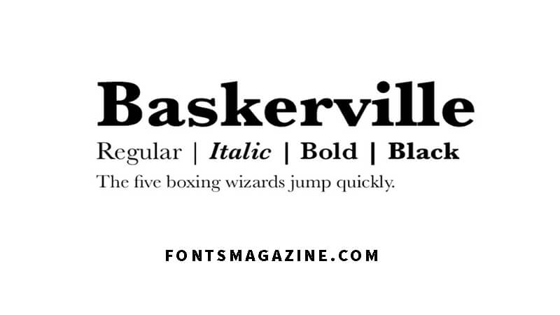 Пример шрифта Baskervville #1