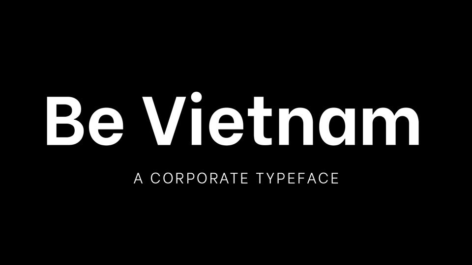 Пример шрифта Be Vietnam #1
