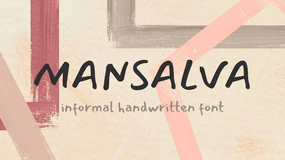 Пример шрифта Mansalva #1