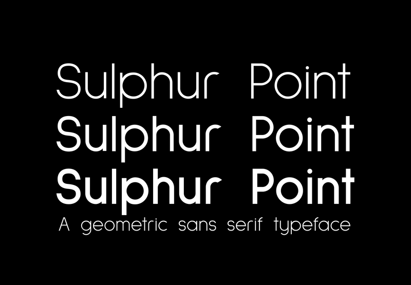 Пример шрифта Sulphur Point #1