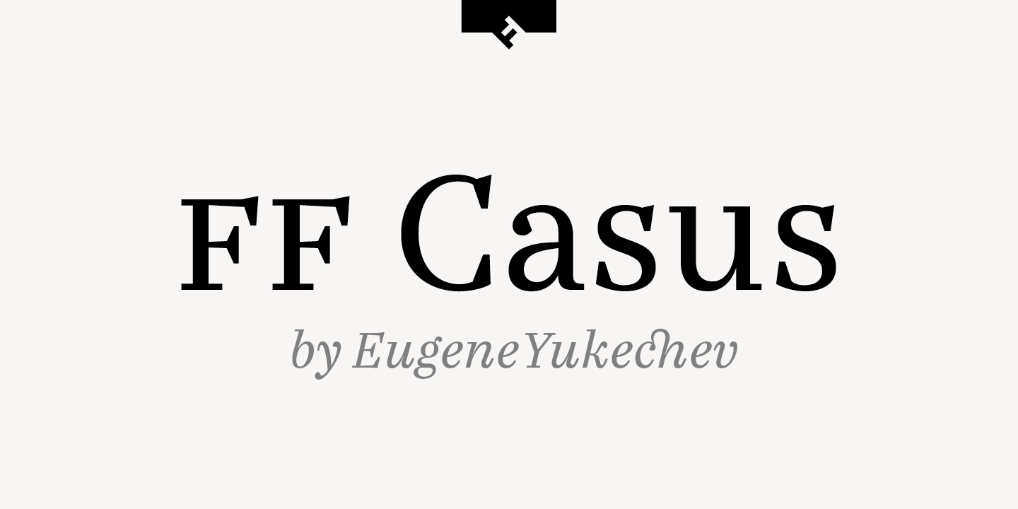 Пример шрифта FF Casus Pro #1