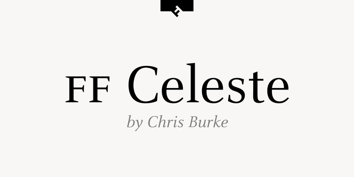 Пример шрифта FF Celeste #1