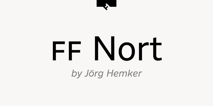 Пример шрифта FF Nort #1