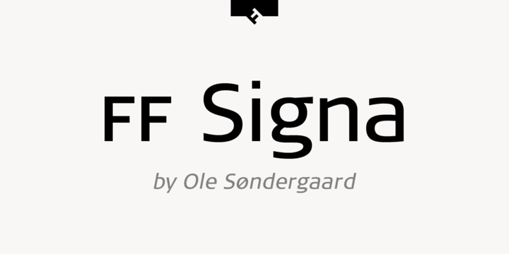 Пример шрифта FF Signa #1