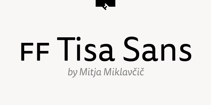 Пример шрифта FF Tisa Sans Pro #1