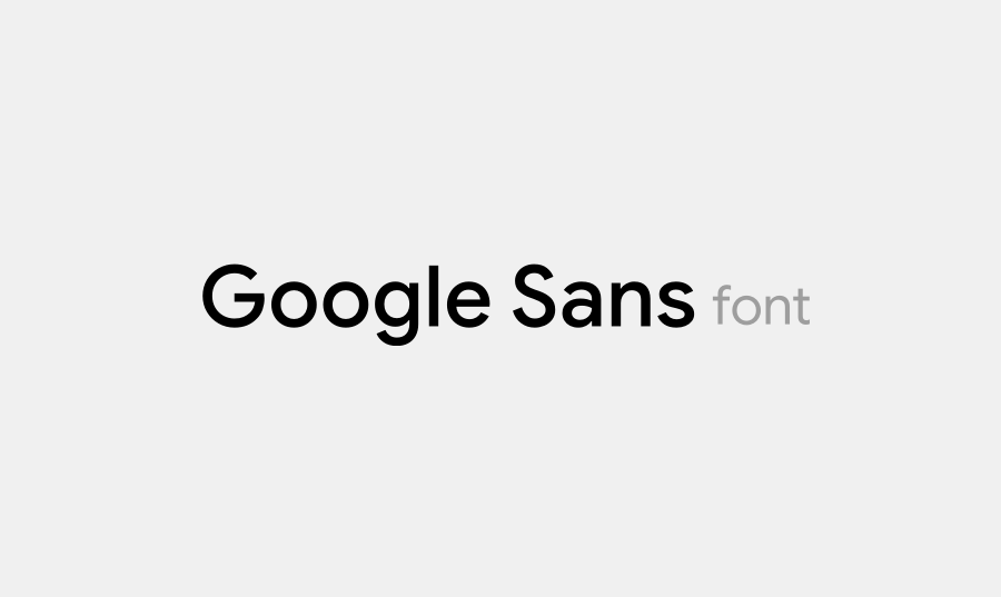 Пример шрифта Google Sans #1