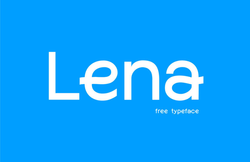 Пример шрифта Lena #1