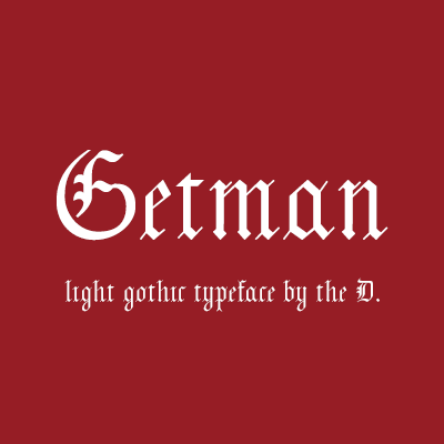 Пример шрифта Getman #1