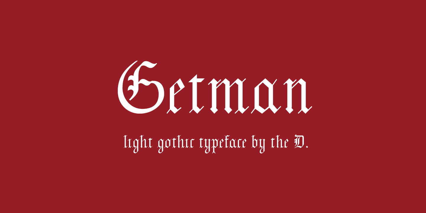 Пример шрифта Getman #4