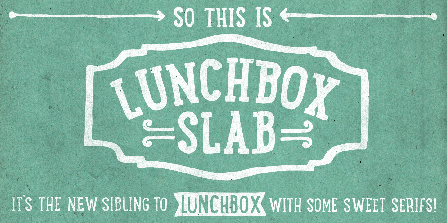 Пример шрифта LunchBox Slab #2