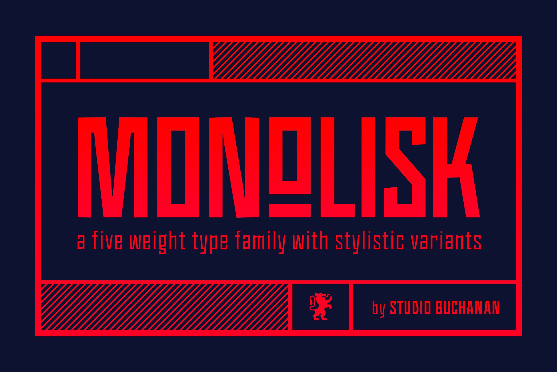 Пример шрифта Monolisk #1