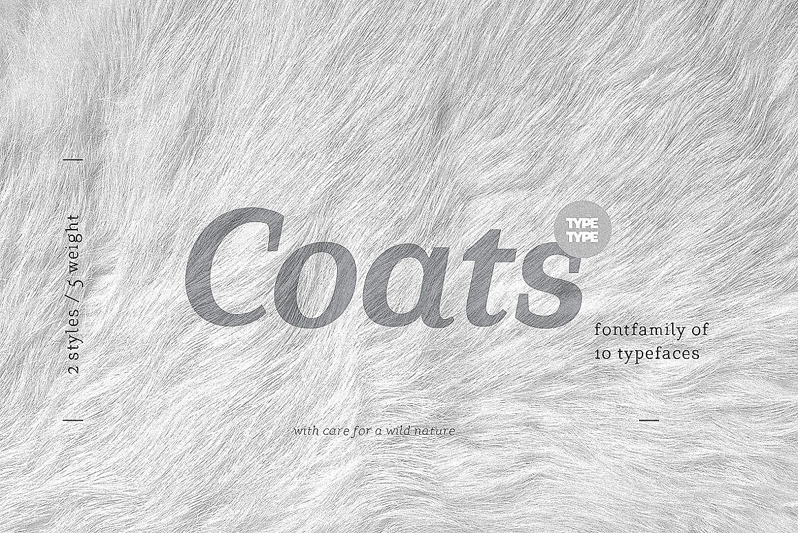 Пример шрифта TT Coats #1