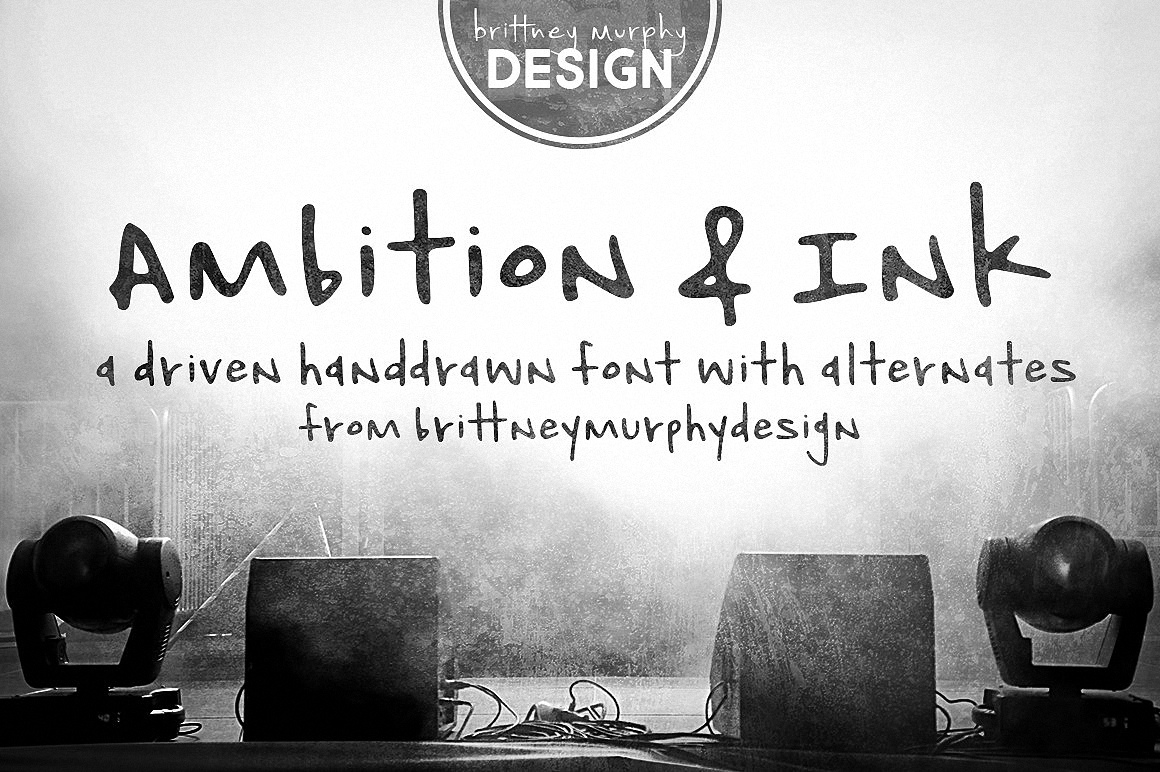 Пример шрифта Ambition & Ink #1