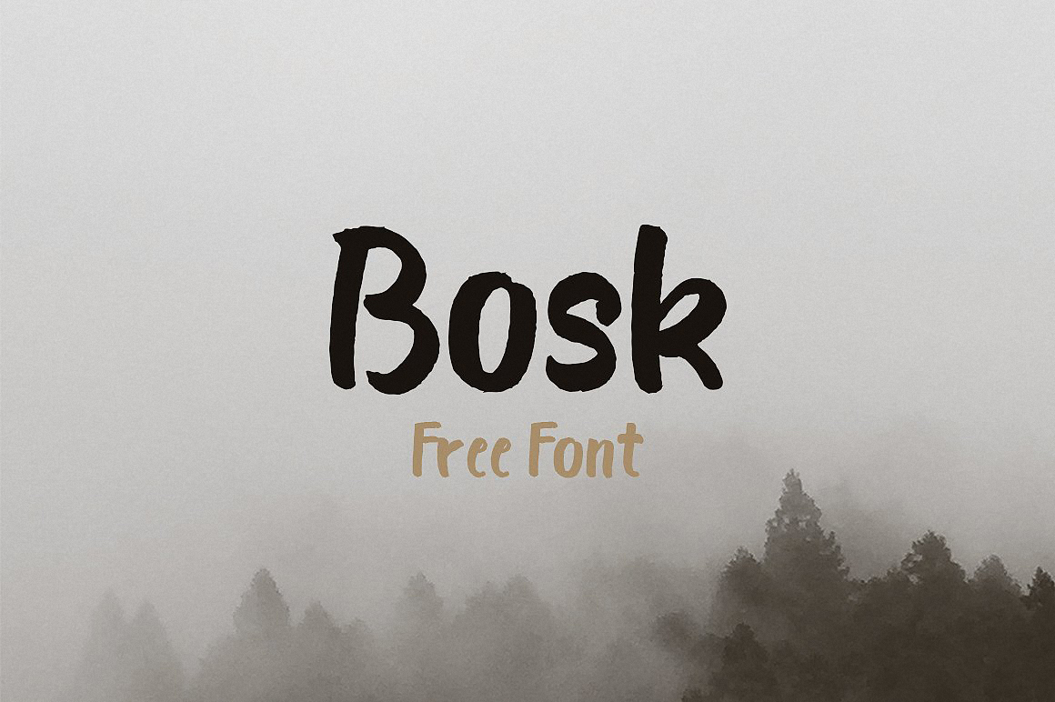 Пример шрифта Bosk #1