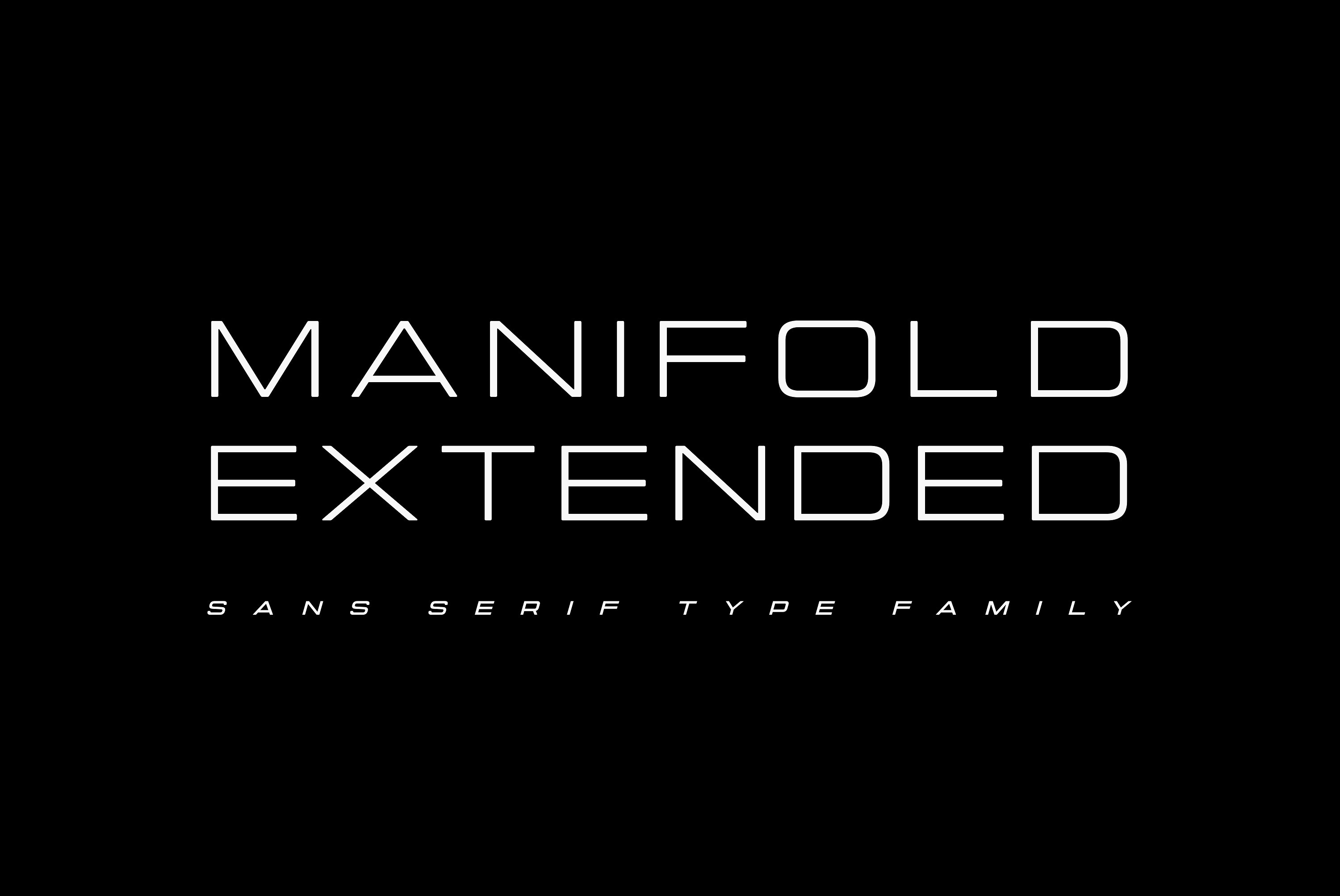 Пример шрифта Manifold Extended #1