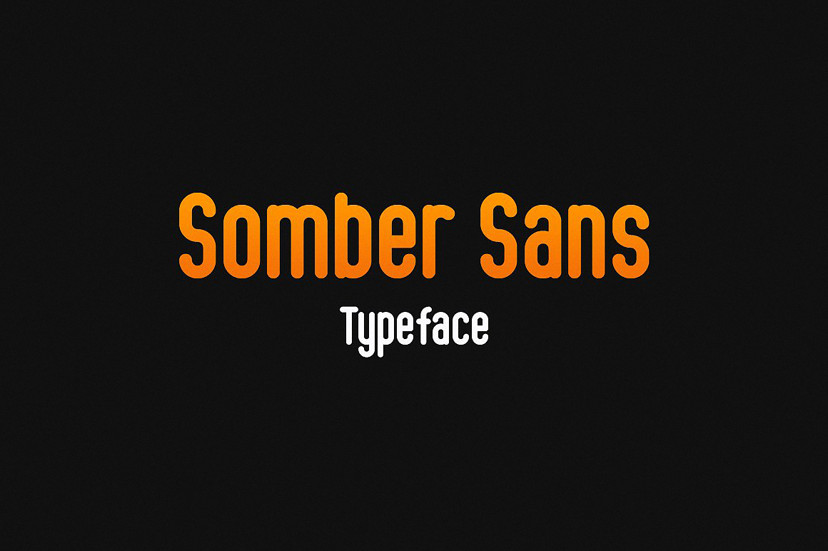 Пример шрифта Somber Sans #1