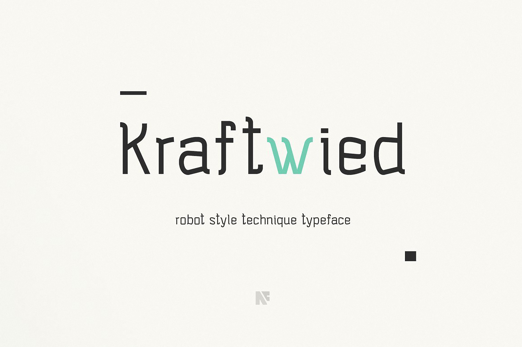 Пример шрифта Kraftwied #1