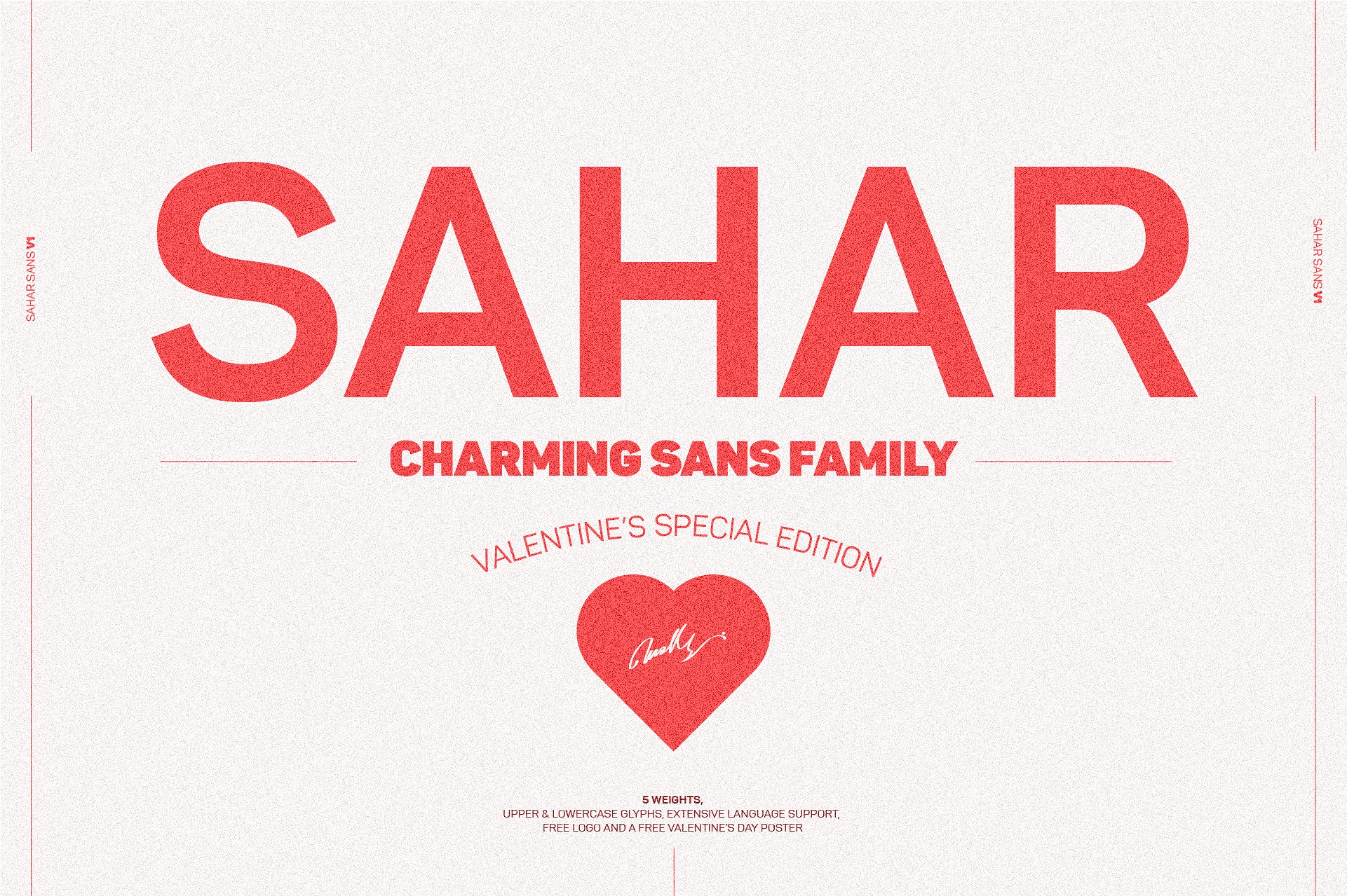 Пример шрифта Sahar #1